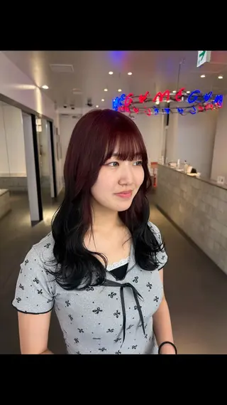 ミディアム MiRI💜地毛級 エクステ✖似合わせ技のヘアスタイル