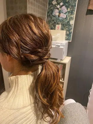 ヘアアレンジ 清川 椿咲のネイルデザイン