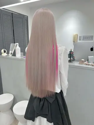ロング カラー ハイトーン特化サロン 🍑momo🍑のヘアスタイル