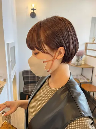 ショート カラー 伊藤ゆかり/髪質改善 /透明感カラーのヘアスタイル