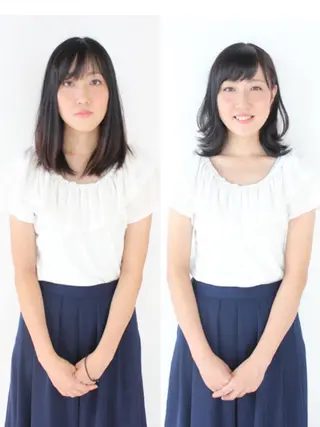 セミロング 河野 薫のヘアスタイル