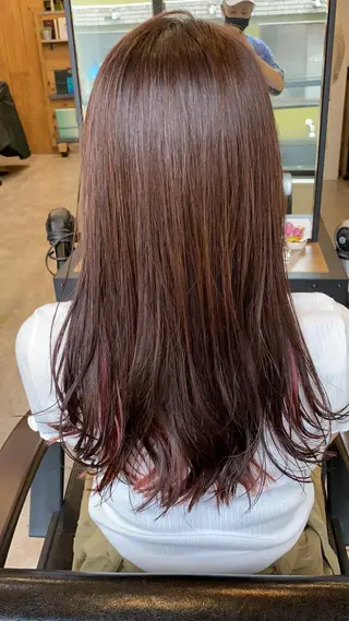 ロング カラー 🟢NEGi🟣 🫧髪質改善のヘアスタイル