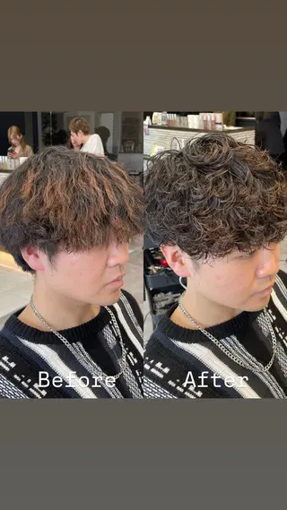 パーマ メンズ メンズ特化 / ツイスパ🔥高林拓斗のヘアスタイル