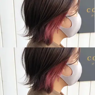 ショート カラー 細沼 葵のヘアスタイル
