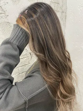 ロング カラー 🎀モテ髪ミルクティ ー🎀yasunaのヘアスタイル