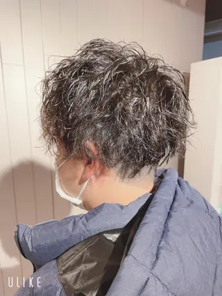 ショート パーマ メンズ ❣️モードケイズ塚口 和田一将のヘアスタイル