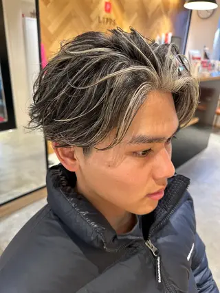 ショート カラー メンズ 神山 哲のヘアスタイル