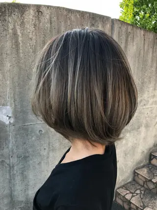 ミディアム 福元 保雄のヘアスタイル
