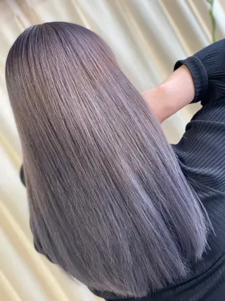 ロング パーマ 縮毛矯正しかしない人 栄 矢場町 服部飛鳥のヘアスタイル