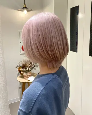 カラー ハイトーンカラー🎀 小野百葉のヘアスタイル