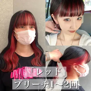 ミディアム カラー 韓国ヘア/艶カラー /田中悠佑のヘアスタイル