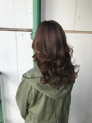 セミロング カラー 原山 直人のヘアスタイル