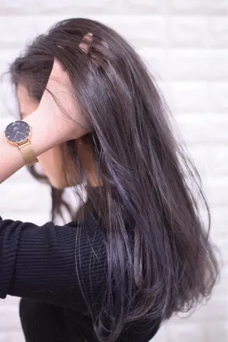 ミディアム カラー ハイトーンカラー RYUのヘアスタイル