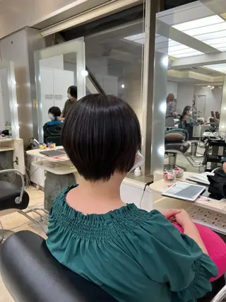 ショート 韓国レイヤー×モテ髪 /MITSUKI🤍のヘアスタイル