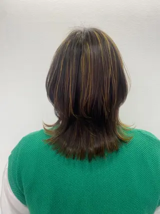 ミディアム カラー ✴︎ヒラガカナ✴︎ ECLAT HAIRのヘアスタイル