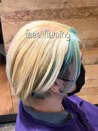 カラー メンズ ハイライト✨髪質改善 TAKAさんです😊のヘアスタイル