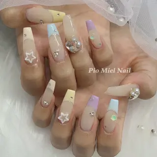 ネイル HANA 長さだしのネイルデザイン