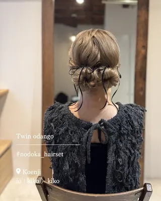 セミロング ヘアアレンジ お呼ばれセット🕊️ 高円寺/太田和のヘアスタイル