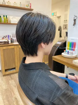 ミディアム メンズ カット特化型 美容師/栗本のヘアスタイル