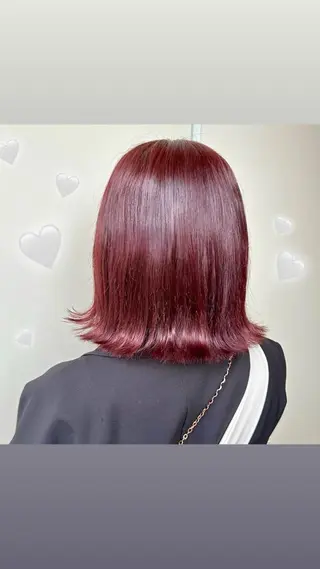 ミディアム カラー エクステ指名数 No.1💖ゆい🌈のヘアスタイル