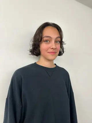 ショート カラー パーマ キッズ オトナヘア🌸 harukaのヘアスタイル