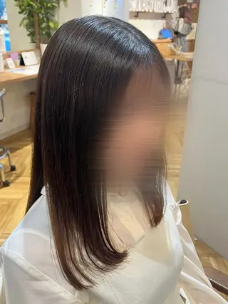 セミロング 永野 梨奈のヘアスタイル