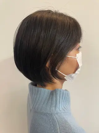 ショート カラー ショート ボブ✂︎ 髙梨  遥のヘアスタイル