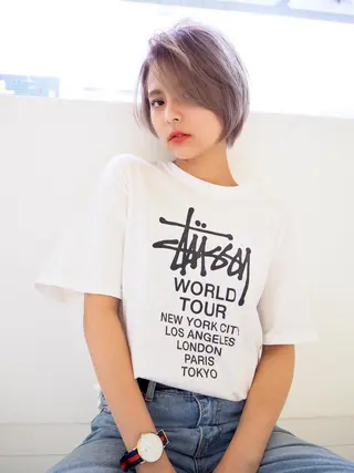 ショート カラー RAYS/レイズ/立川/立川南口所属・レイズ 立川のヘアスタイル