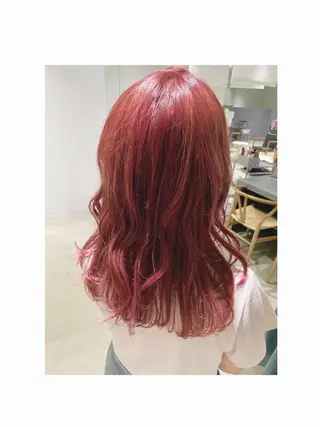 セミロング カラー THREE byKEEPのヘアスタイル