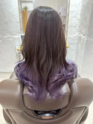 ロング カラー 小原 慧美のヘアスタイル