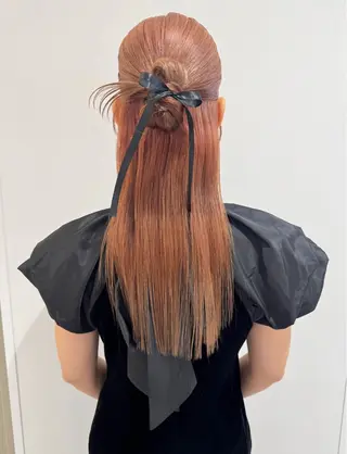 セミロング ヘアアレンジ ダブルカラー指名数 No.1🥇RIKOのヘアスタイル