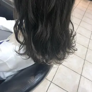 セミロング カラー 韓国風ヘア♡ runaのヘアスタイル