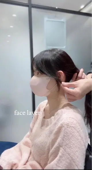 セミロング 髪質改善/顔まわり 石原のヘアスタイル
