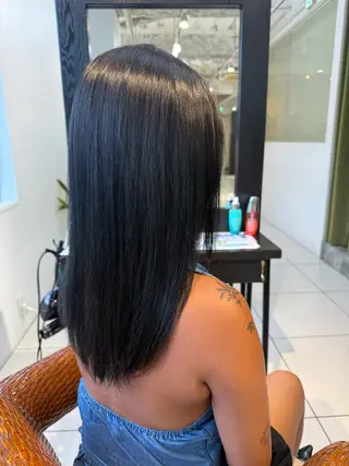 セミロング たかしな けいなのヘアスタイル