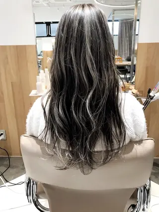 ロング カラー ボブ/ハイトーン 立川loose 下田のヘアスタイル