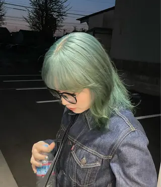 カラー ヘアアレンジ ハイトーンカラー/ miyuuのヘアスタイル