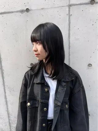 ロング カラー 韓国風レイヤー🗝要 暗透カラー📓吉祥寺のヘアスタイル