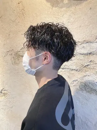 ショート パーマ メンズ 髪質改善/茅ヶ崎 マツモト リョウのヘアスタイル