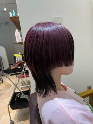 ミディアム カラー 🥀韓国ヘア🥀 宮津真菜のヘアスタイル