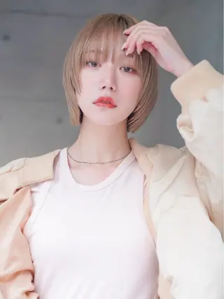 ショート カラー ヘアアレンジ メンズ 💐ナチュラルヘア Kroda💐のヘアスタイル