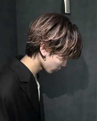 ショート excia渋谷所属・曲がる縮毛矯正 センターパート/翼のヘアスタイル