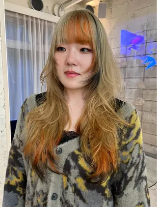 ロング カラー haco＋所属・圧倒的デザイン力 店長🎨RENAのヘアスタイル