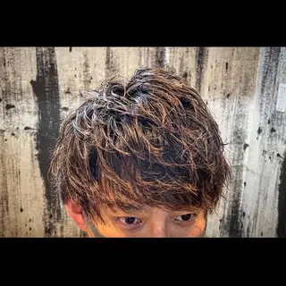 カラー パーマ メンズ 💈大人の渋髪💈 店長　大橋侑弥のヘアスタイル