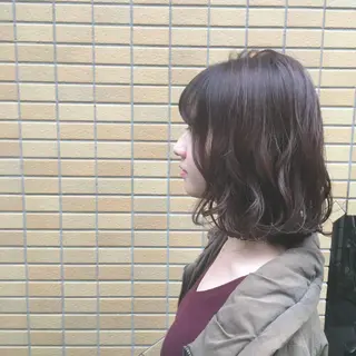 ミディアム カラー しのはら まどかのヘアスタイル