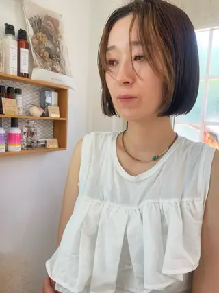 ショート カラー milk所属・キノシタ マユのヘアスタイル