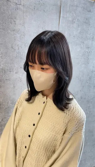 ミディアム Hirona 縮毛矯正/髪質改善のヘアスタイル