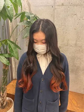 ロング 暖色/ブリーチカラー 希空🪽🤎のヘアスタイル