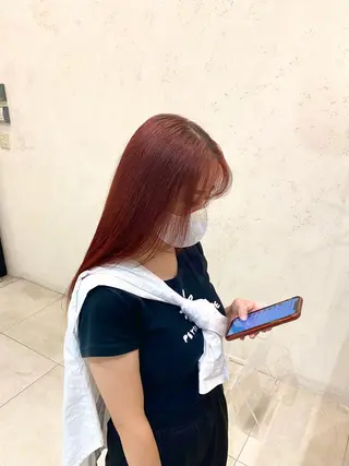 ロング カラー DEAN所属・KEIGO/パーマ ハイトーン/DEANのヘアスタイル