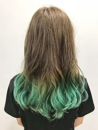 セミロング カラー 池田 雄太 ✨美髪縮毛矯正✨のヘアスタイル