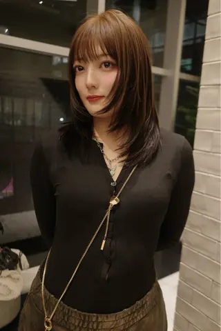 ミディアム カラー SALOWIN所属・ブリーチ🔑 ボブ✨レイヤーのヘアスタイル